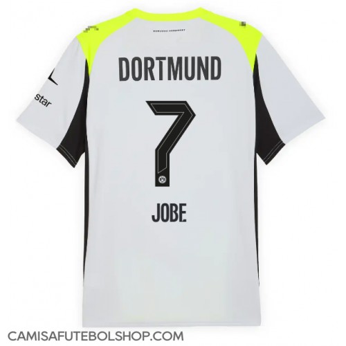 Camisa de time de futebol Borussia Dortmund Jobe Bellingham #7 Replicas 2º Equipamento 2025-26 Manga Curta